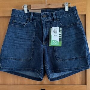 L.L. Bean Denim Shorts Size 10 NWT